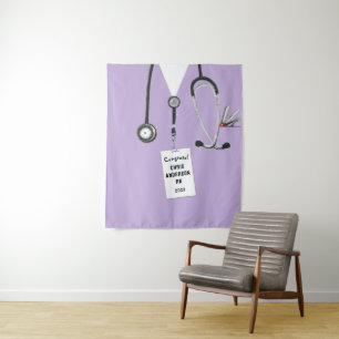 Nursing School Graduation Party Tapestry