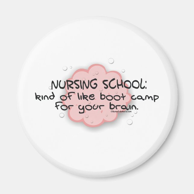 Nursing School - Like Brain Boot Camp Magnet (Front)