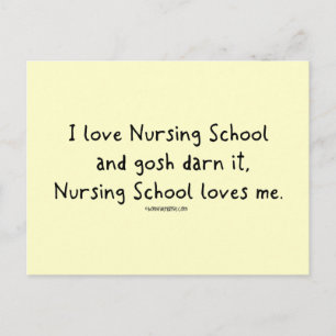 Nursing School loves Me Postcard