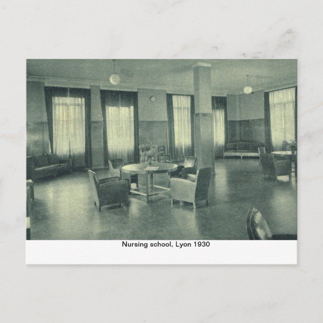 Nursing school, Lyon 1930 Postcard (Front)