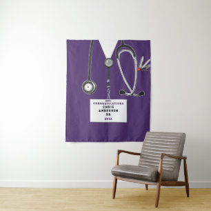 Nursing School Nurse Graduation Party Tapestry