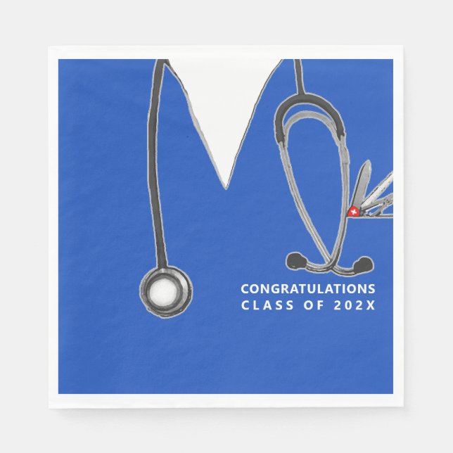 Nursing School  Party Napkin (Front)