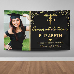 Nursing School Photo Graduation Party Banner