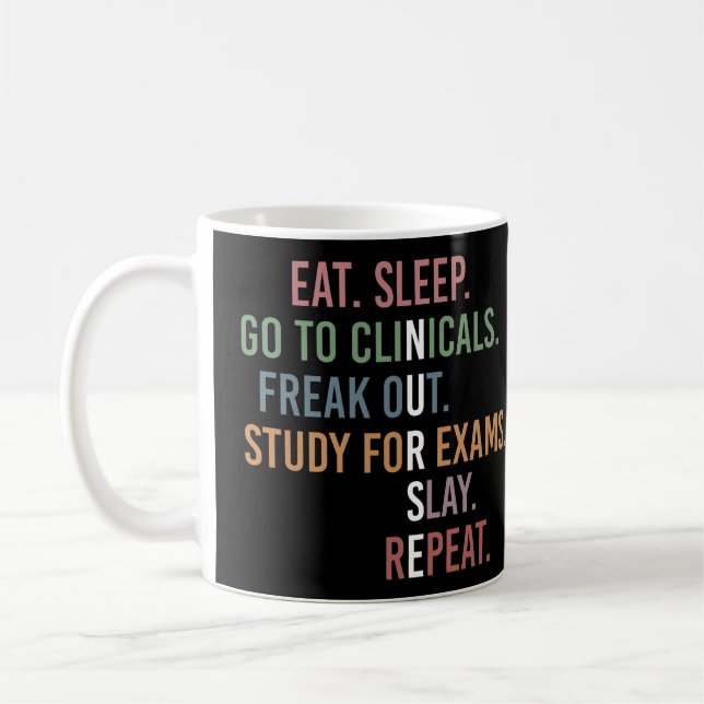 Nursing School student Future Nurse RN Gifts Coffee Mug (Left)