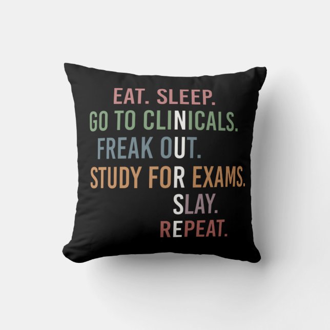 Nursing School student Future Nurse RN Gifts Cushion (Front)