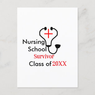 Nursing School survivor class of 20XX medical nurs Postcard