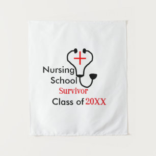 Nursing School survivor class of 20XX medical nurs Tapestry