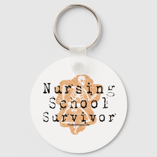 Nursing School Survivor Key Ring (Front)