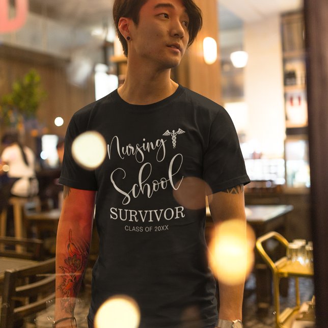 Nursing School Survivor Nurse 2025 Graduate T-Shirt (Creator Uploaded)