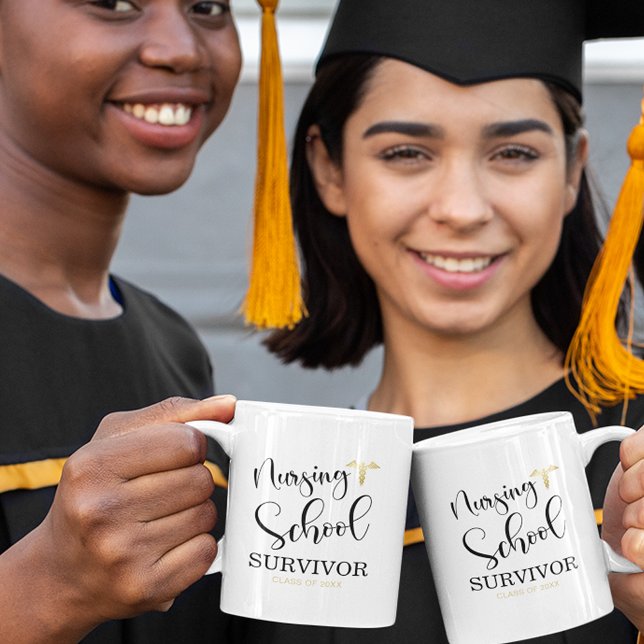 Nursing School Survivor Nurse Graduate Coffee Mug (Creator Uploaded)