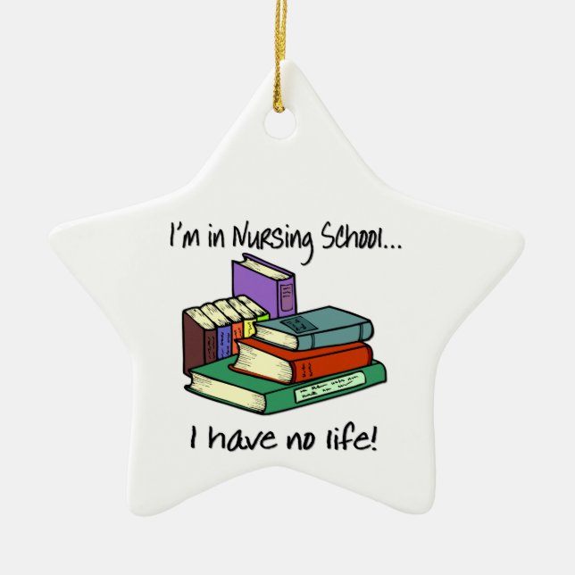 Nursing Student Ceramic Tree Decoration (Front)