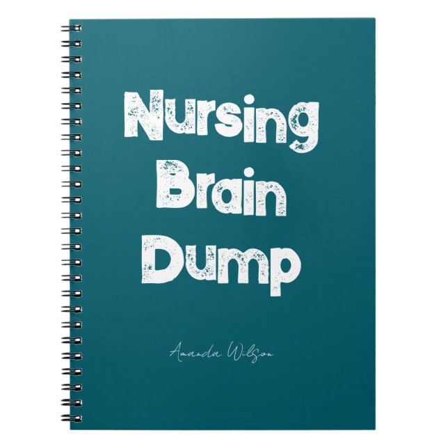 Nursing Student College Study Minimalist Caribbean Notebook (Front)