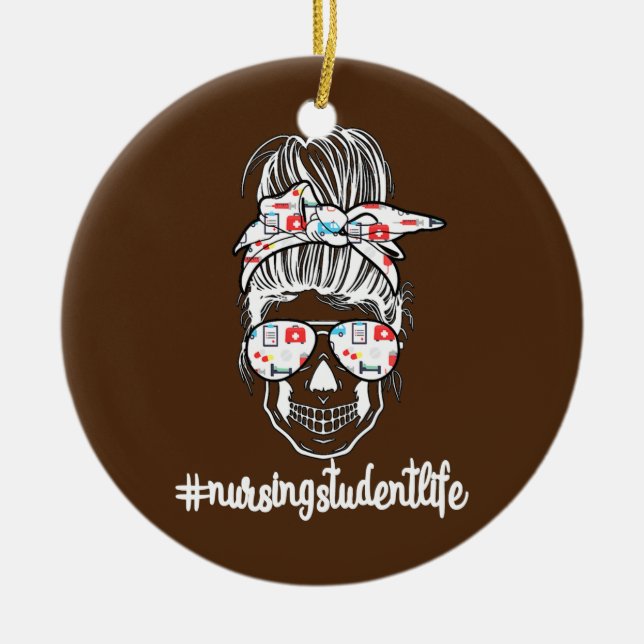 Nursing Student Nursing School Nurse Student  Ceramic Tree Decoration (Front)