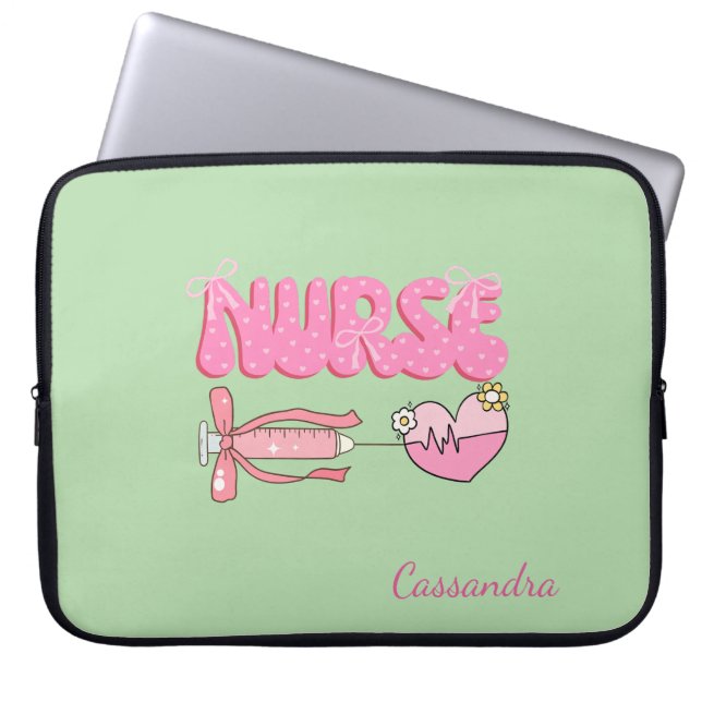 Nursing Student School Future Nurse Name Gift Laptop Sleeve (Front)