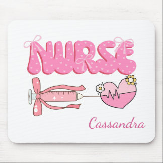 Nursing Student School Future Nurse Name Gift Mouse Pad