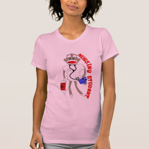 Nursing Student Sock Monkey Gifts T-Shirt
