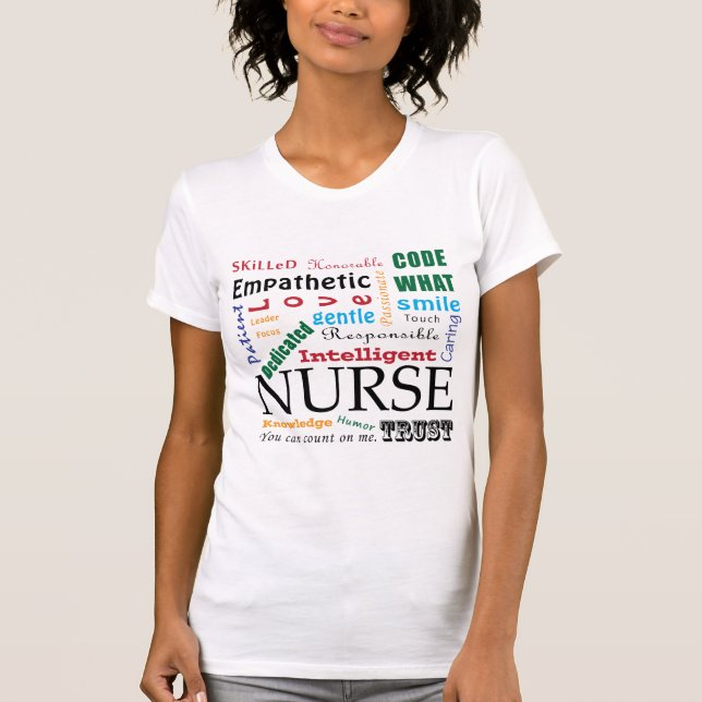 Nursing Traits Tee Shirts Nurse's Week Thank You (Front)
