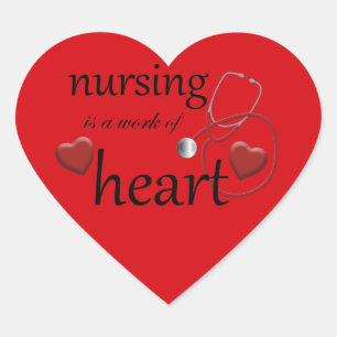 Nursing Work of Heart Nurse Heart Sticker