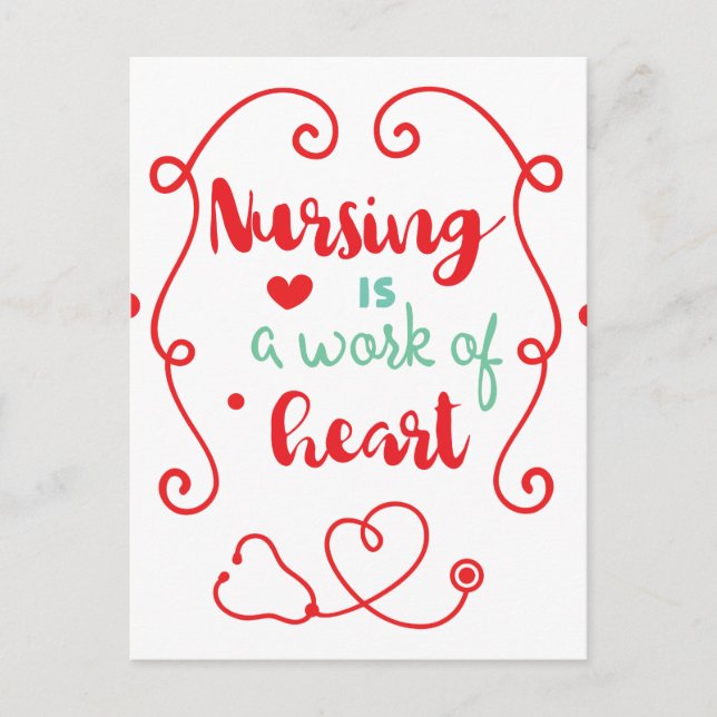 Nursing Work Postcard (Front)