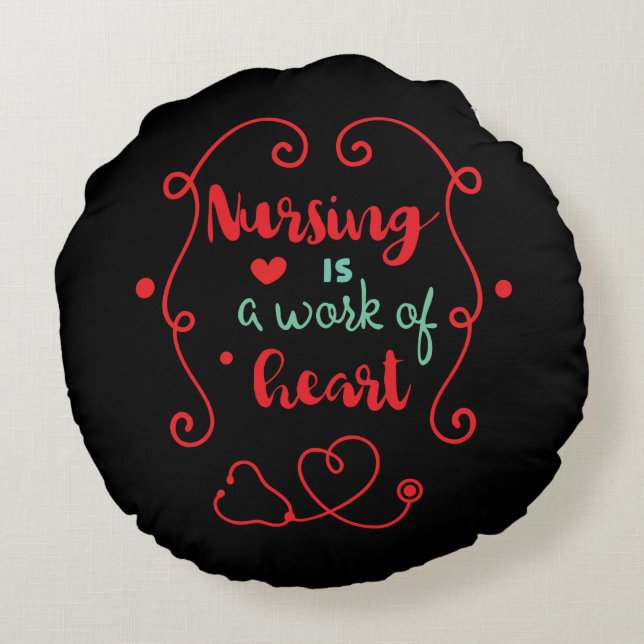 Nursing Work Round Cushion (Back)