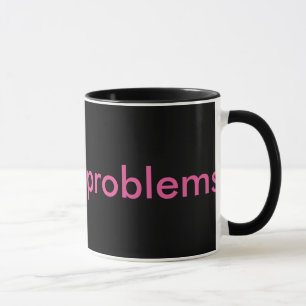 #nursingproblems black & pink mug