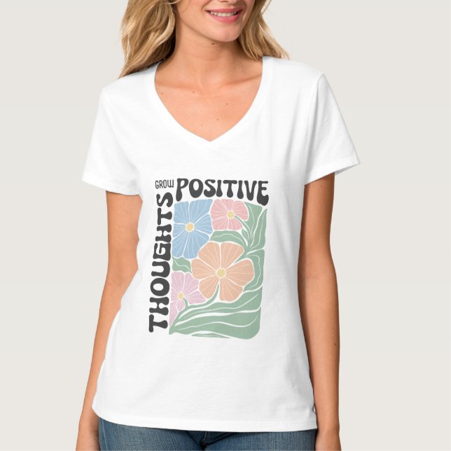 Nurture Positivity: Wear Your Growth! T-Shirt (Front)