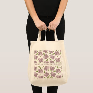 Nurture Rest Bloom Purple  Tote Bag
