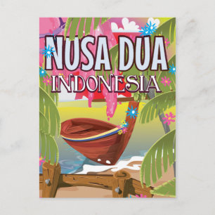Nusa Dua Indonesia travel poster Postcard