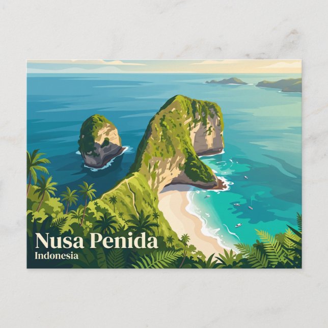 Nusa Penida Indonesia Postcard (Front)