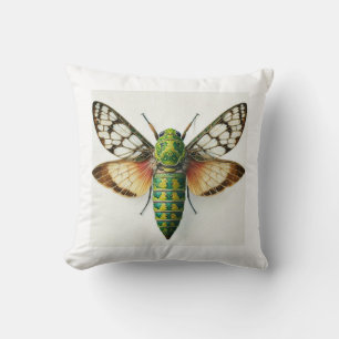 Nusalala Insect 120924IREF233 - Watercolor Cushion