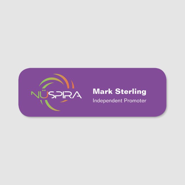 NuSpira Name Tag (Front)