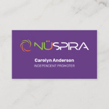 NuSpira Purple Business Card