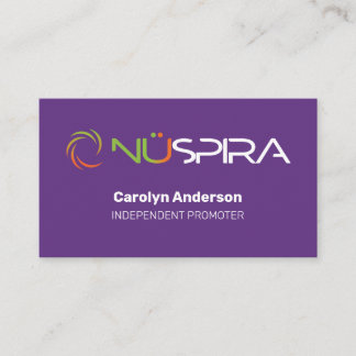 NuSpira Purple Business Card