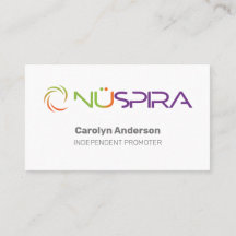 NuSpira White Business Card