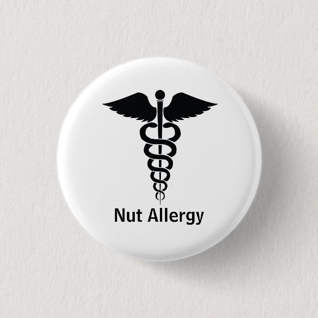 Nut Allergy Alert 3 Cm Round Badge (Front)
