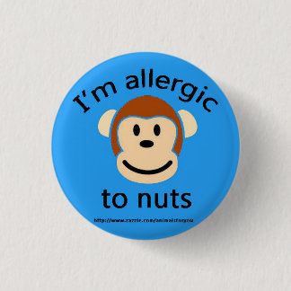 Nut Allergy Alert 3 Cm Round Badge