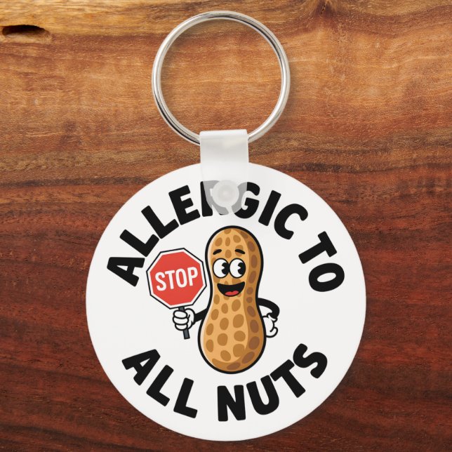 Nut allergy Alert Key Ring (Front)