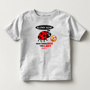 Nut Allergy Alert Ladybug Shirt