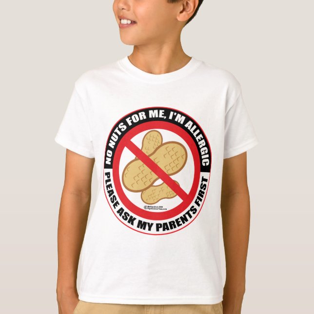 Nut Allergy T-Shirt (Front)