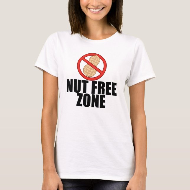 Nut Free Zone T-Shirt (Front)
