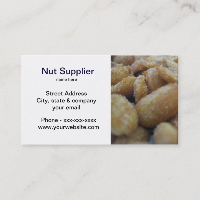 Nut Supplier Business Card (Front)