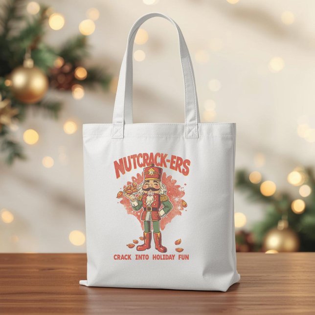 Nutcrack-ers – Funny Christmas Nutcracker Pun  Tote Bag (Creator Uploaded)