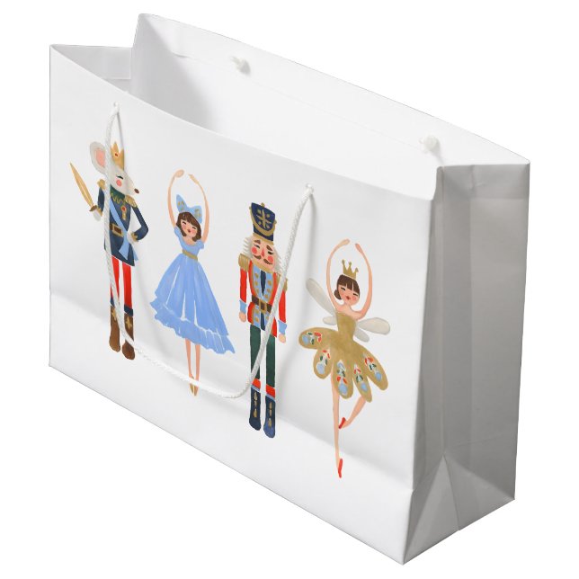 Nutcracker 1WH1 Large Gift Bag (Front Angled)