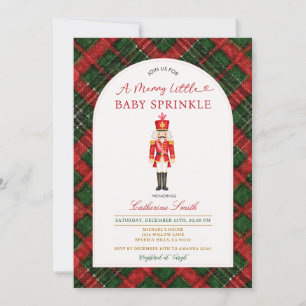 Nutcracker A Merry Little Baby Sprinkle Invitation