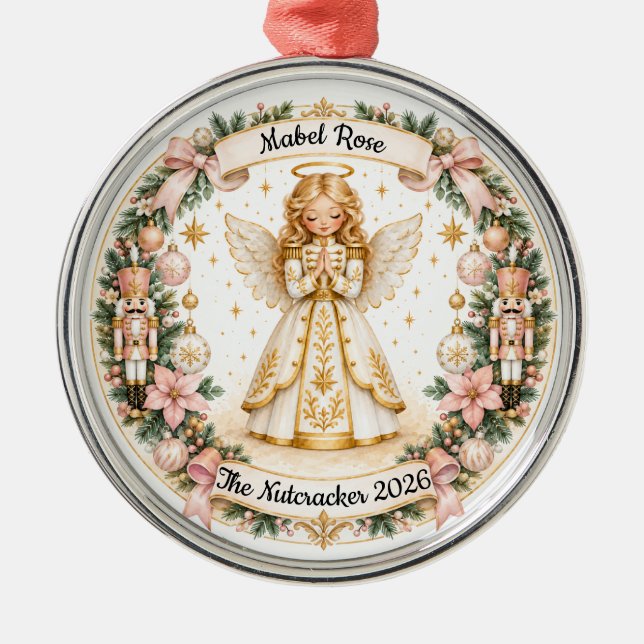 Nutcracker Angel Ornament (Front)