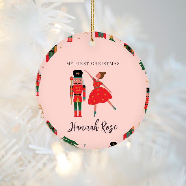Nutcracker Baby Girl My First Christmas Ceramic Tree Decoration (Creator Uploaded)