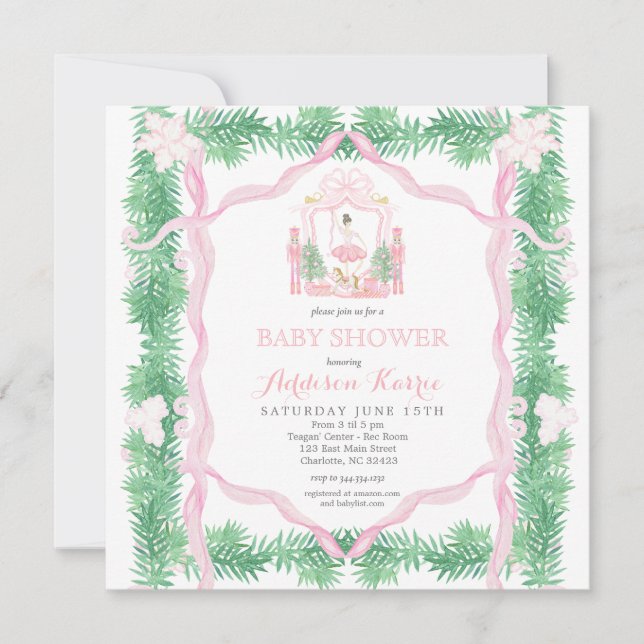 Nutcracker Baby Shower Invitation (Front)