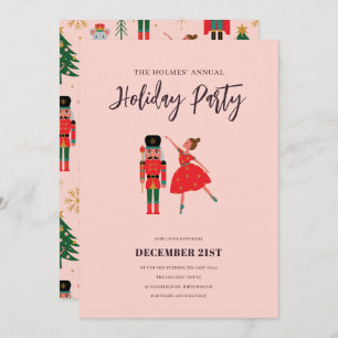 Nutcracker Ballerina Annual Christmas Party Invitation