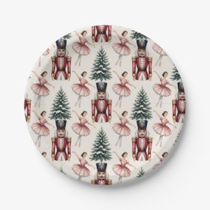 Nutcracker Ballerina ballet dancer christmas tree  Paper Plate