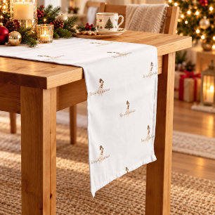 Nutcracker Ballerina Dancer Christmas Short Table Runner